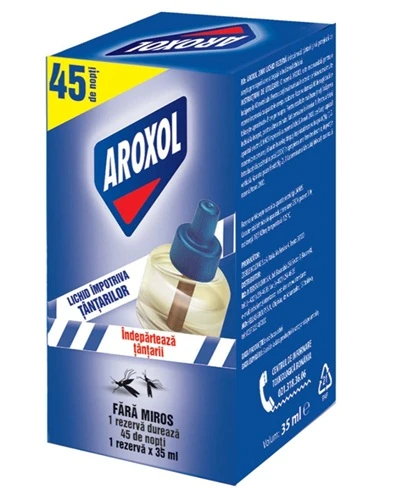 Rezerva aparat electric anti-tantari AROXOL, 45 Nopti, 35 ml